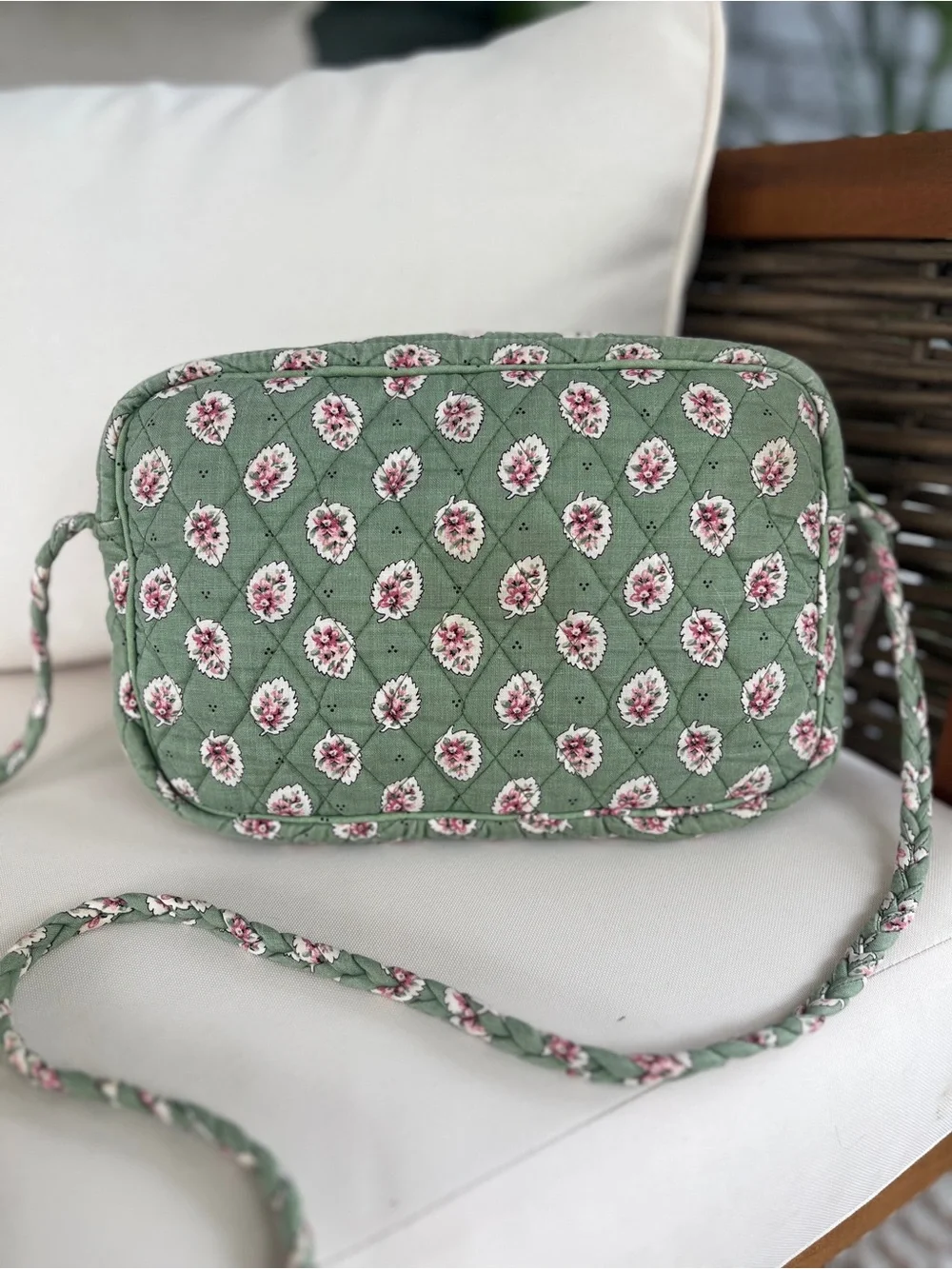 Vera Bradley Green Leaf Crossbody